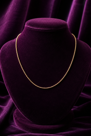 Classic Italian Rose Gold Bead Chain