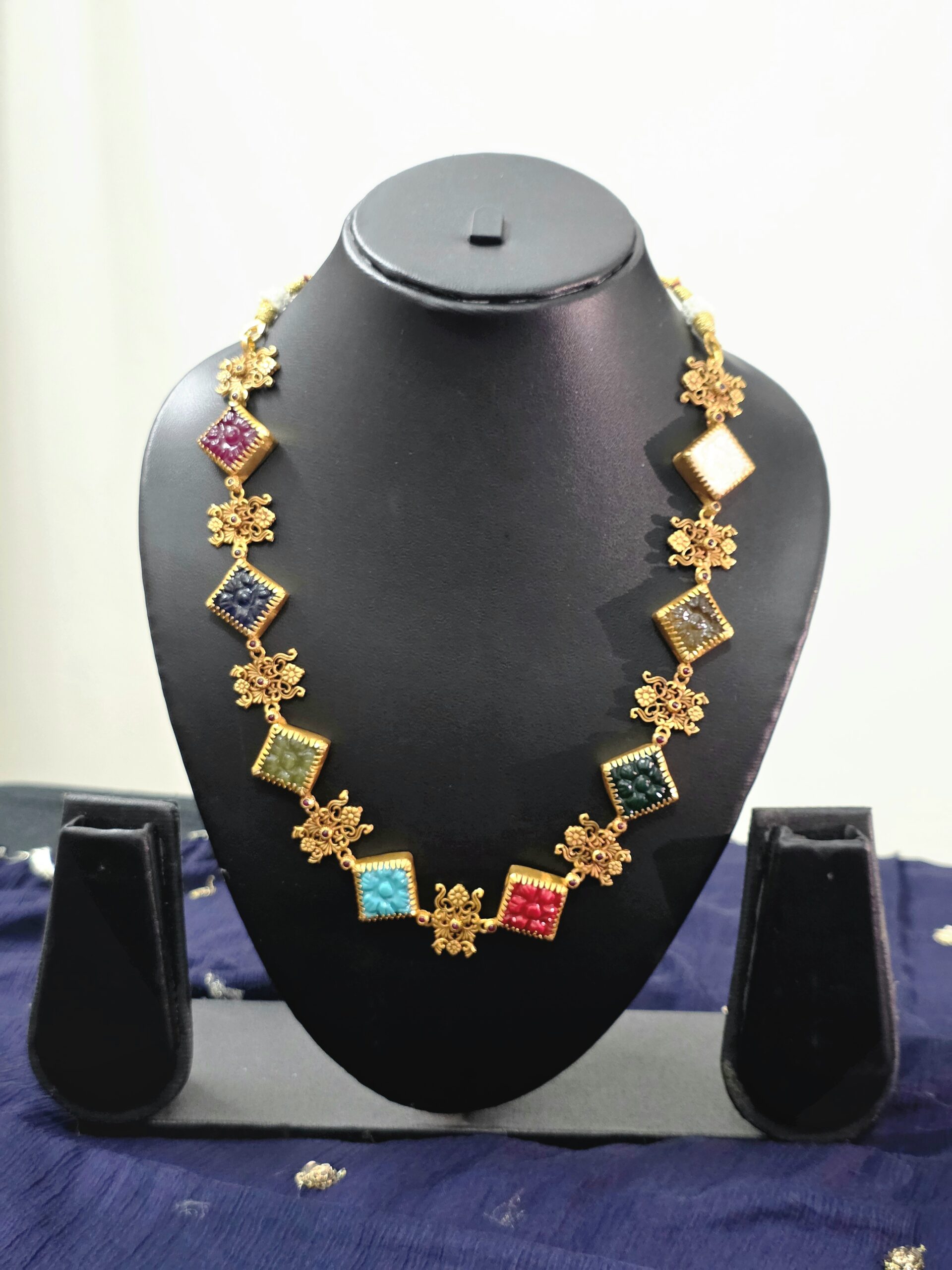 Artistic Turkish-Inspired Paper Casting Necklace