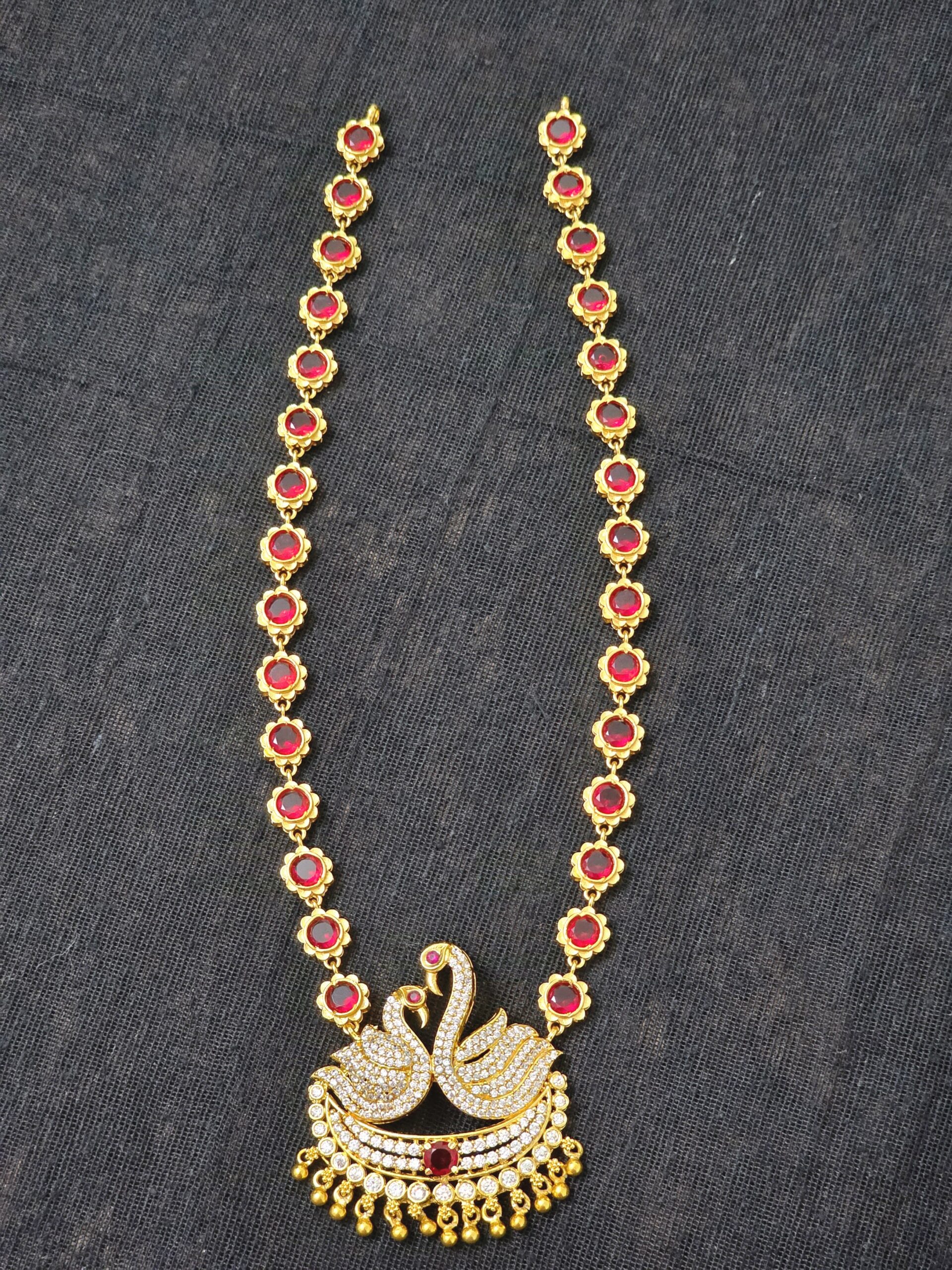 Palakkad Swan Ruby Necklace