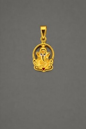 Lord Ganesha Pendant with Halo Frame