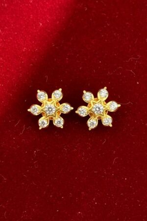 Twin Floral Spark Stud Earrings