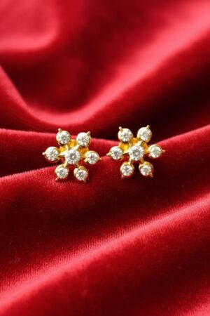 Classic Floral Spark Stud Earrings