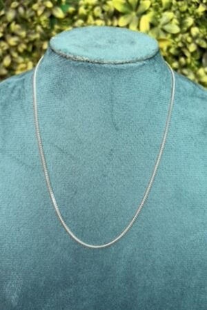Elegant Silver-Tone Italian Accent Chain