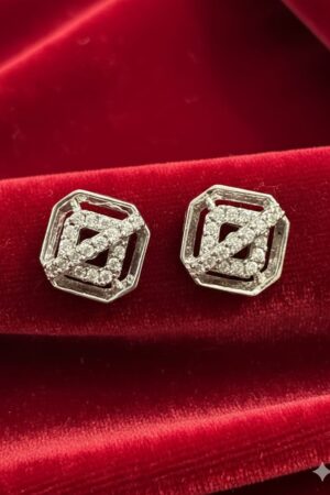 silver tone Tops Earrings