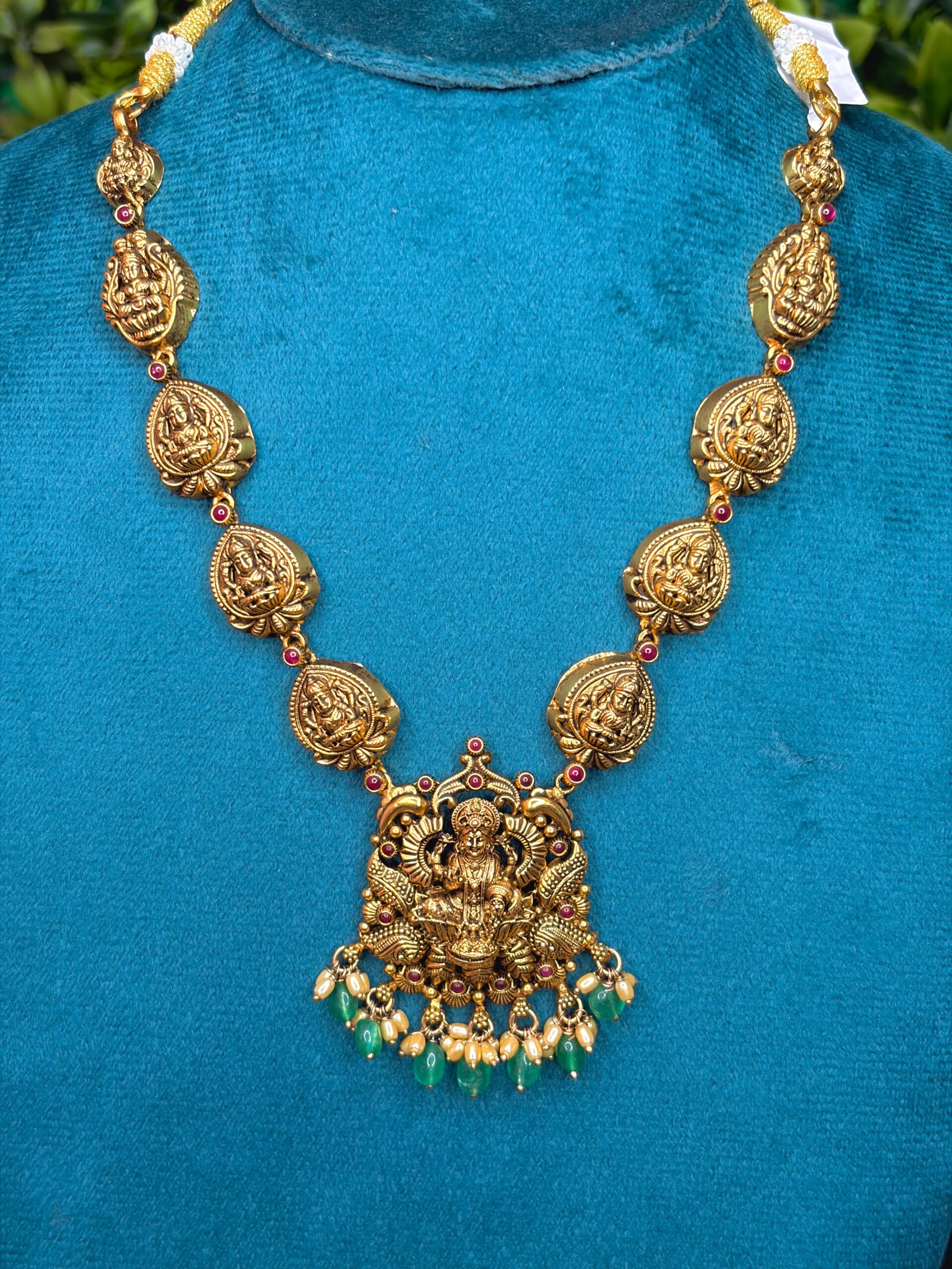 Antique Lakshmi Coin Temple Necklace