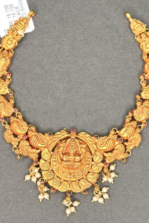 Antique Lakshmi Medallion Temple Necklace