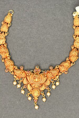 Antique Lotus Temple Necklace