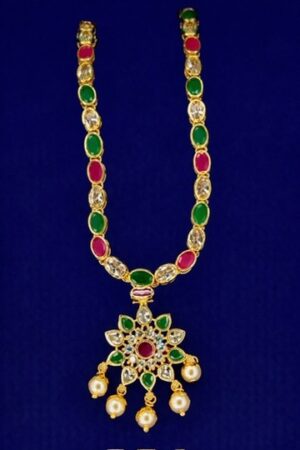 Mangammal Maharani Navarathna Bloom Necklace