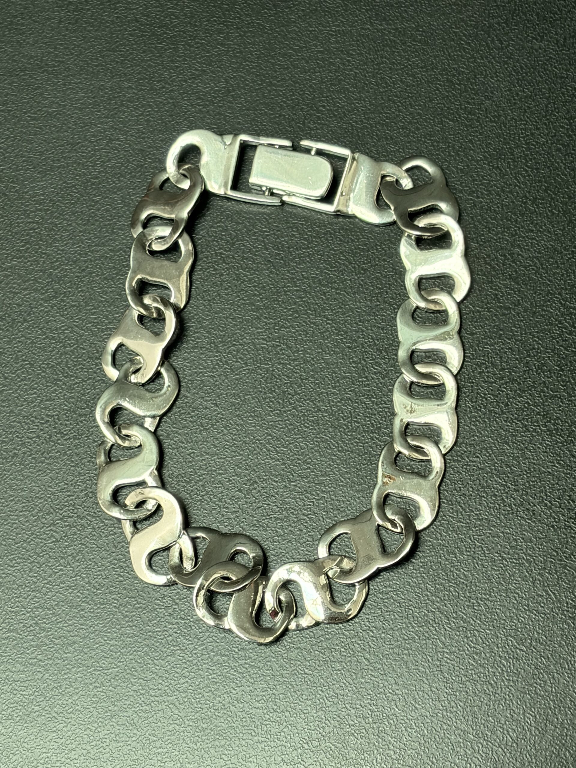 Bold Silver Mariner Link Bracelet