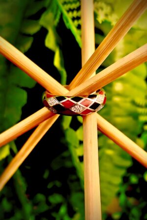 Harlequin Luxe Enamel Statement Band (size 18)