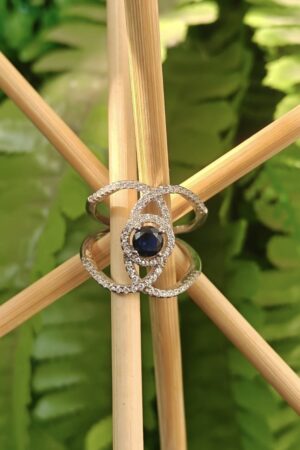 Celestial Sapphire Infinity Ring (size 14)
