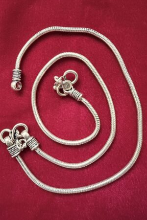 Classic Silver Snake Chain Anklet
