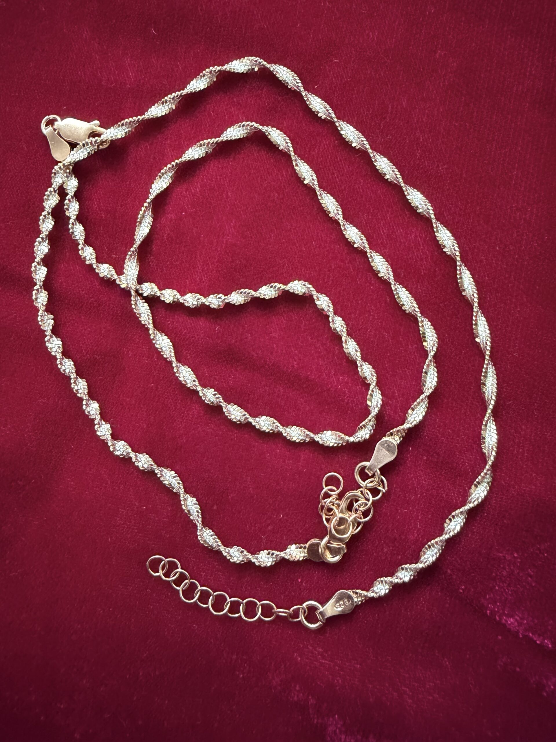 Twisted Dual-Tone Elegance Anklet Pair