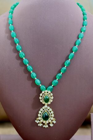 Emerald Radiance Beads Maala