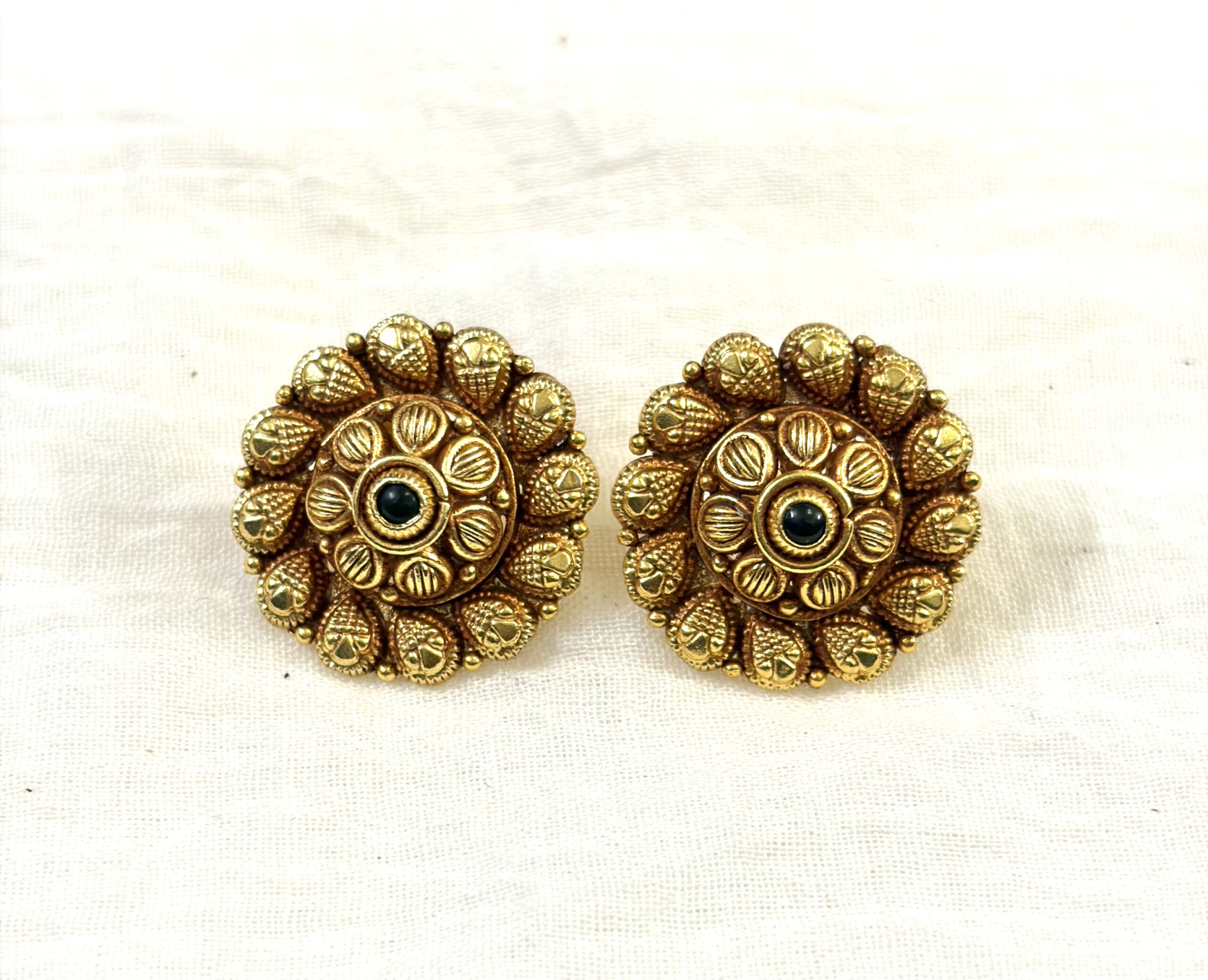 Antique Floral Heritage Stud Earrings