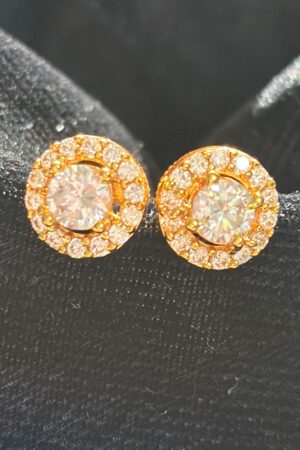 Celestial Sparkle Halo Stud Earrings