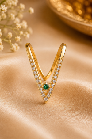 Emerald Grace Vanki Ring