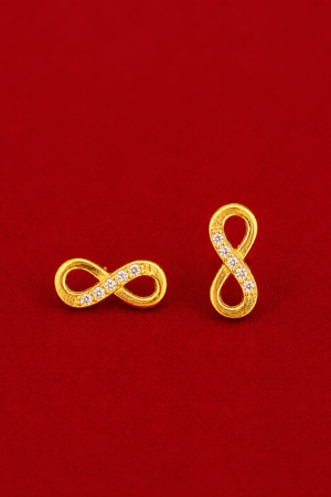 Infinity Spark Stud Earrings