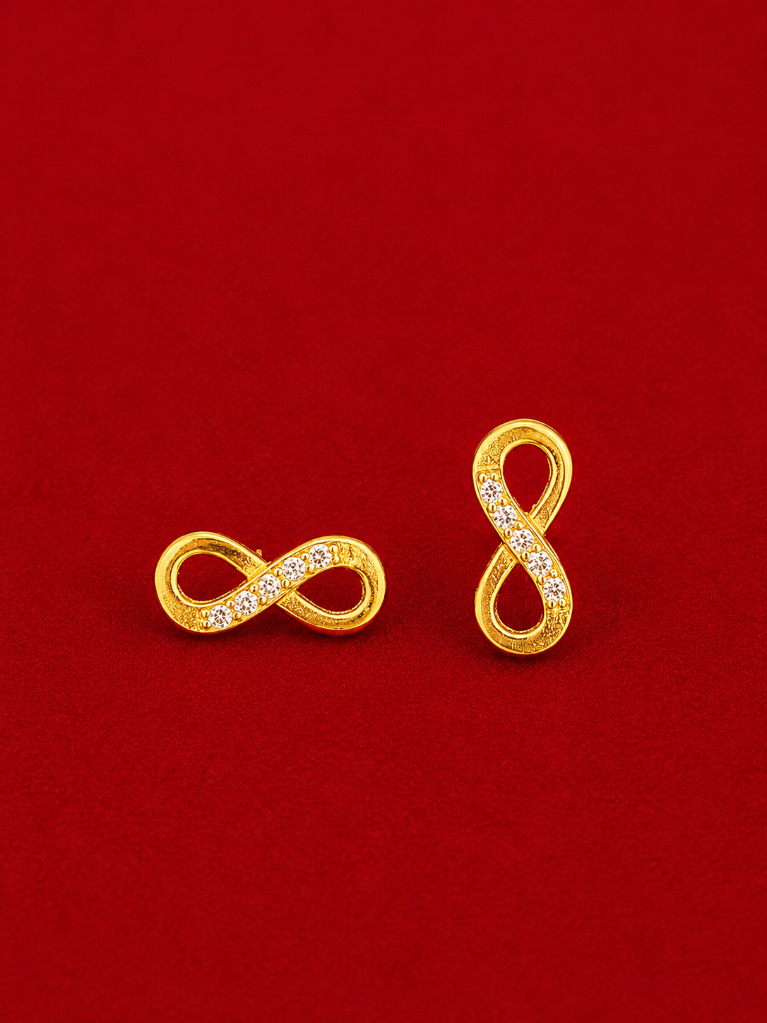 Infinity Spark Stud Earrings