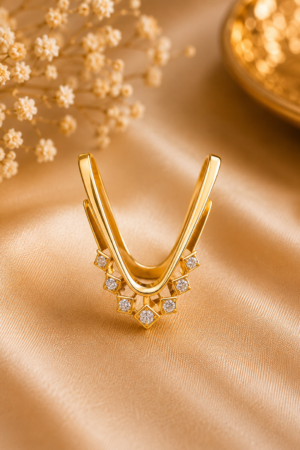 Royal Geometric Spark Vanki Ring