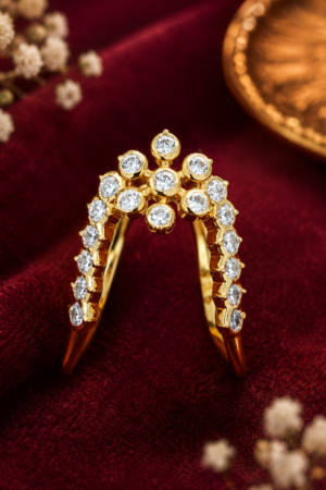 Royal Crystal Blossom Vanki Ring