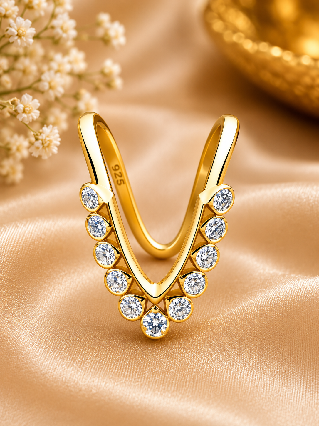Radiant Solitaire Vanki Ring