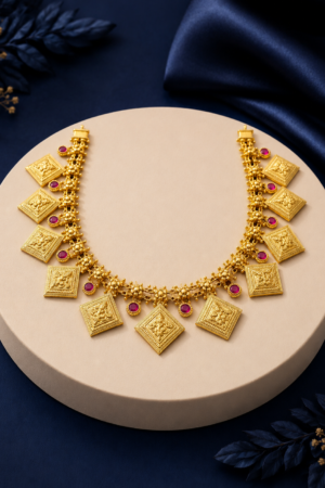 Royal Nakshi Coin Temple Necklace