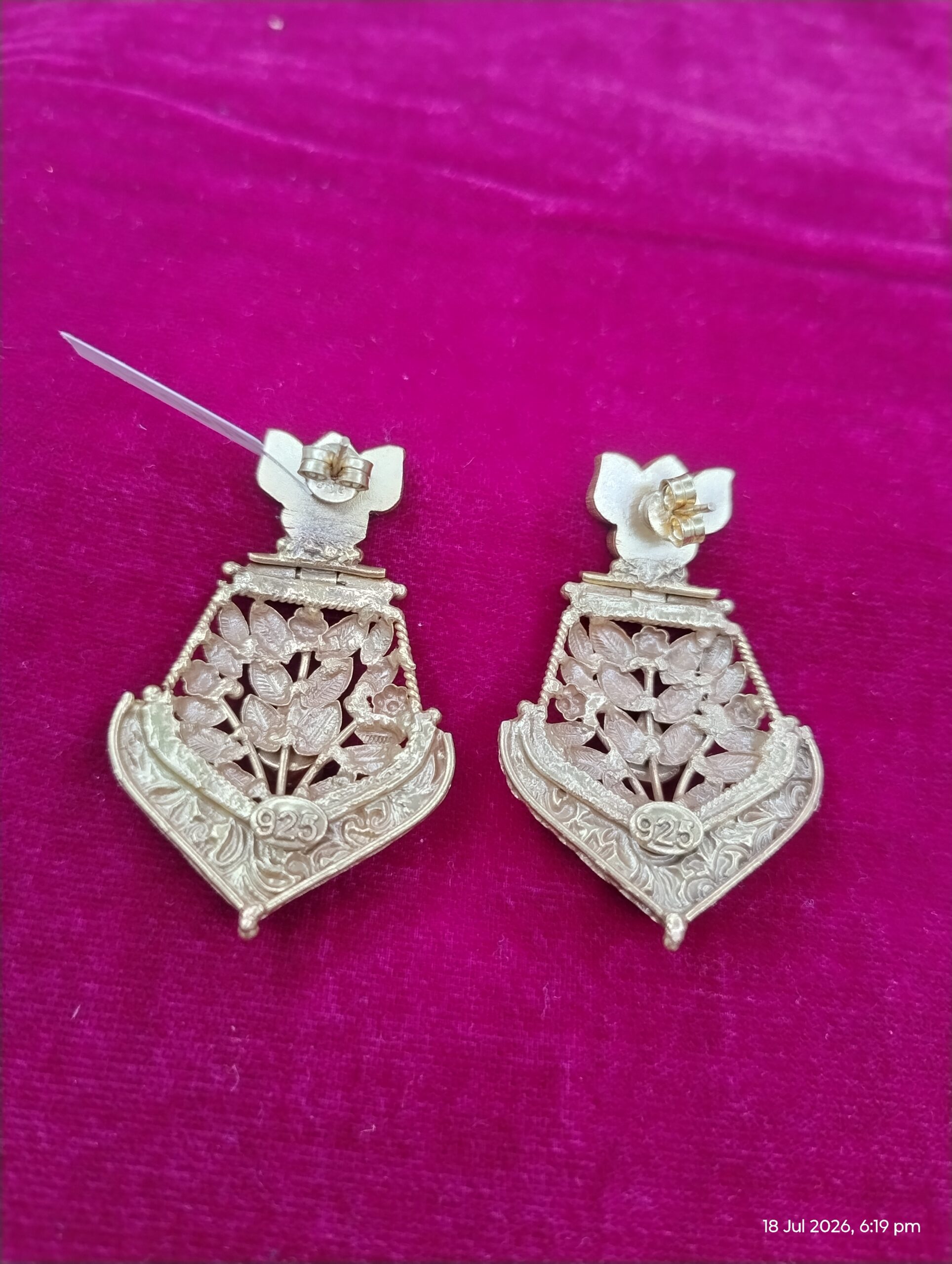 Regal Lotus Heritage Temple Earrings - Image 2