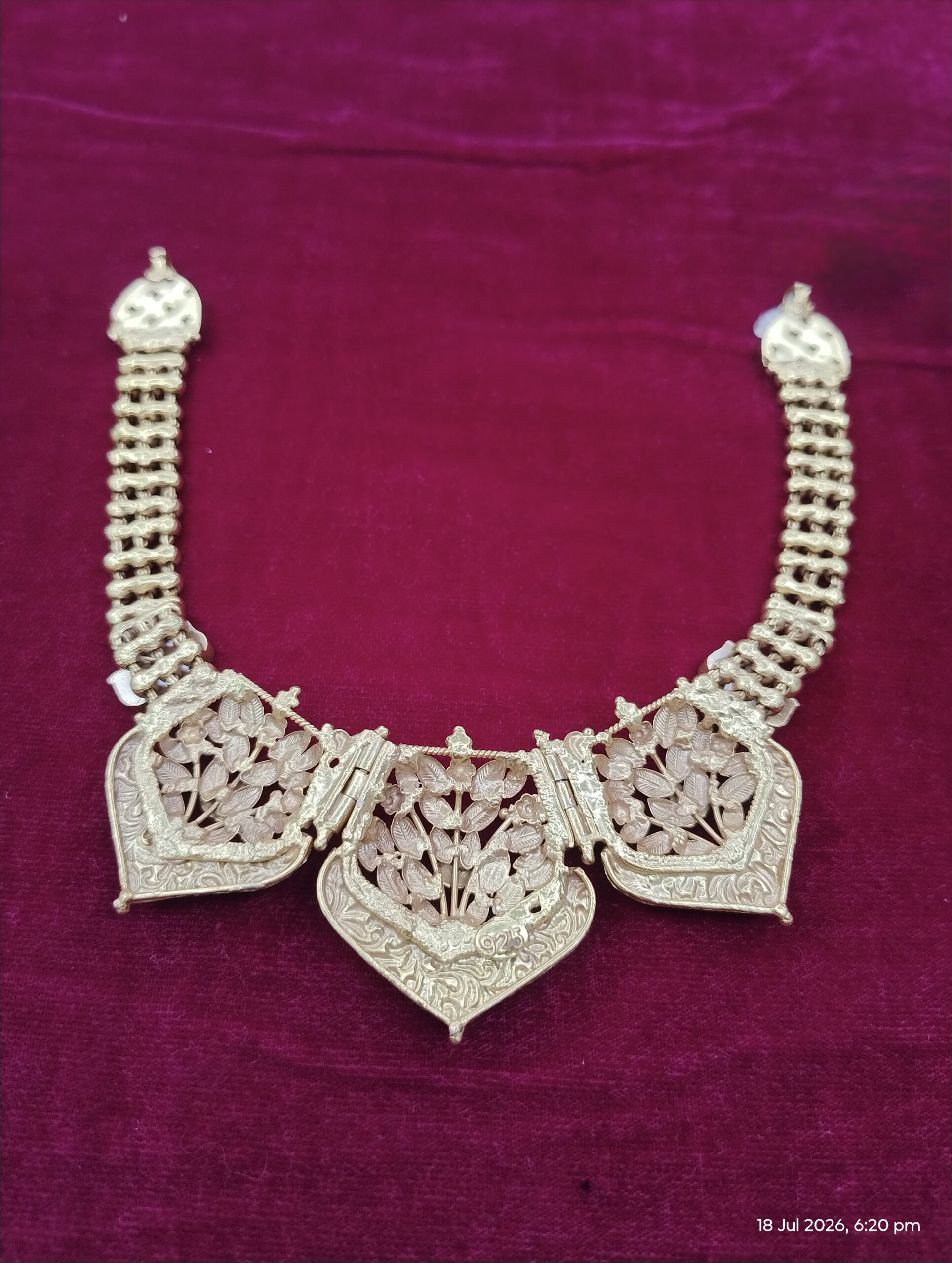 Regal Lotus Heritage Beaded Temple Necklace - Image 2