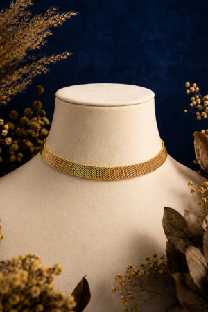 Royal Weave Gold Mesh Choker