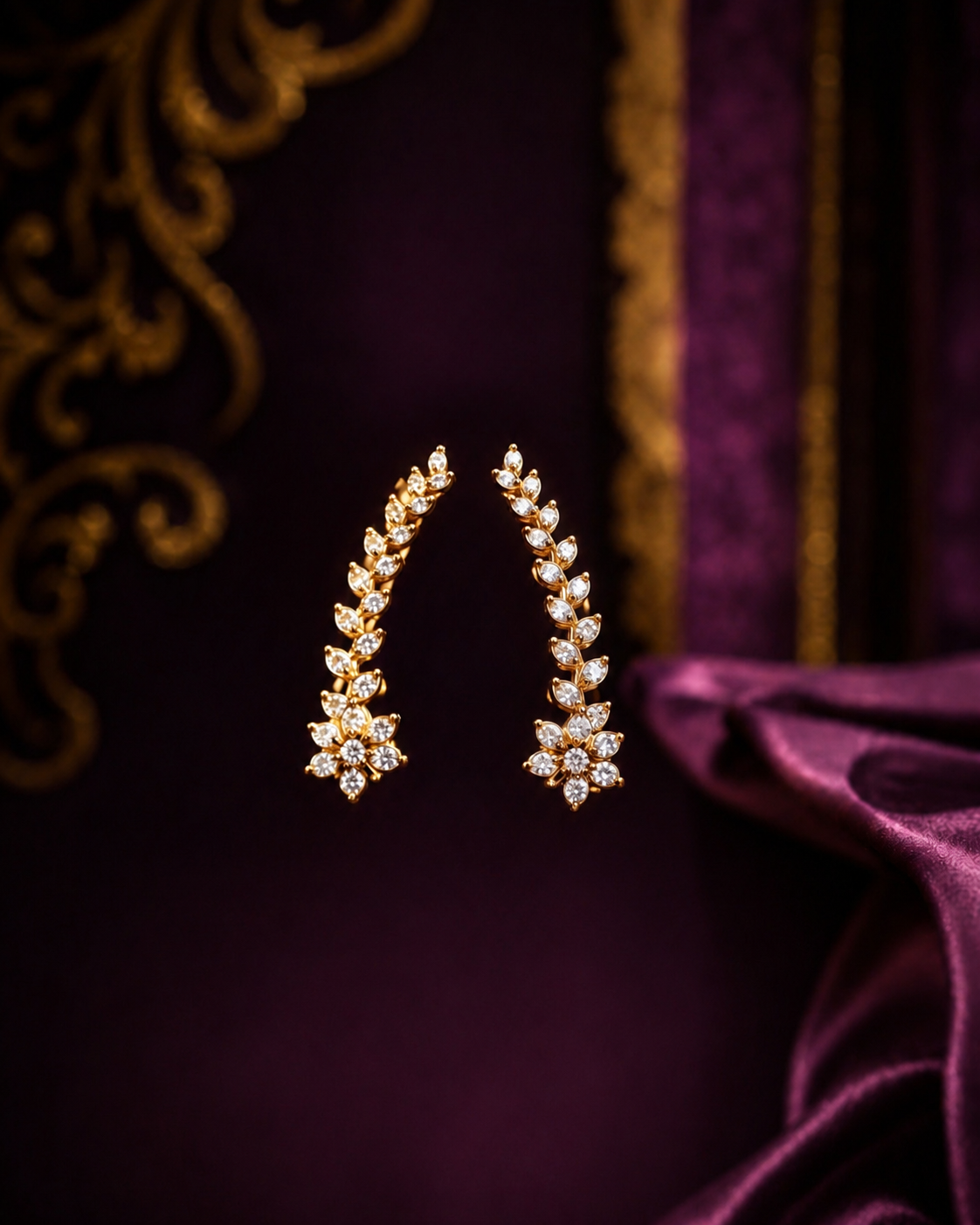 Royal Blossom Vine Bluetooth Earrings