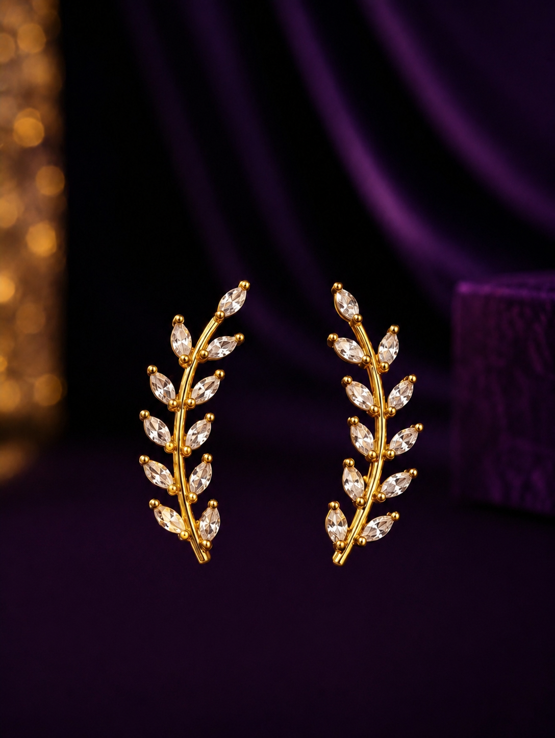 Celestial Crystal Vine Bluetooth Earrings
