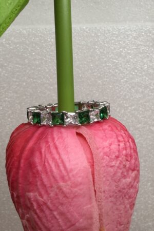 Emerald Radiance Eternity Band (size 7 )
