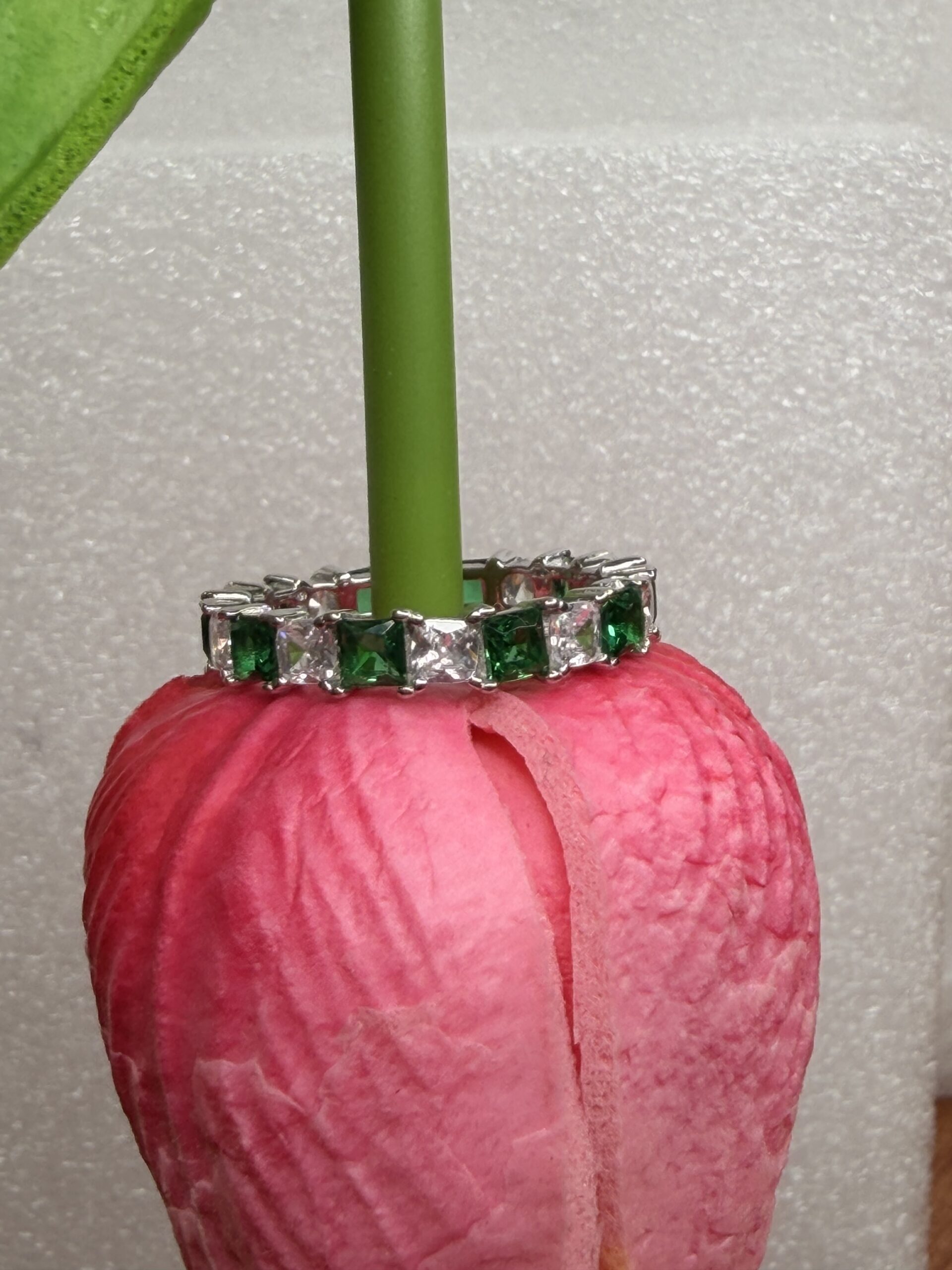 Emerald Radiance Eternity Band (size 7 )