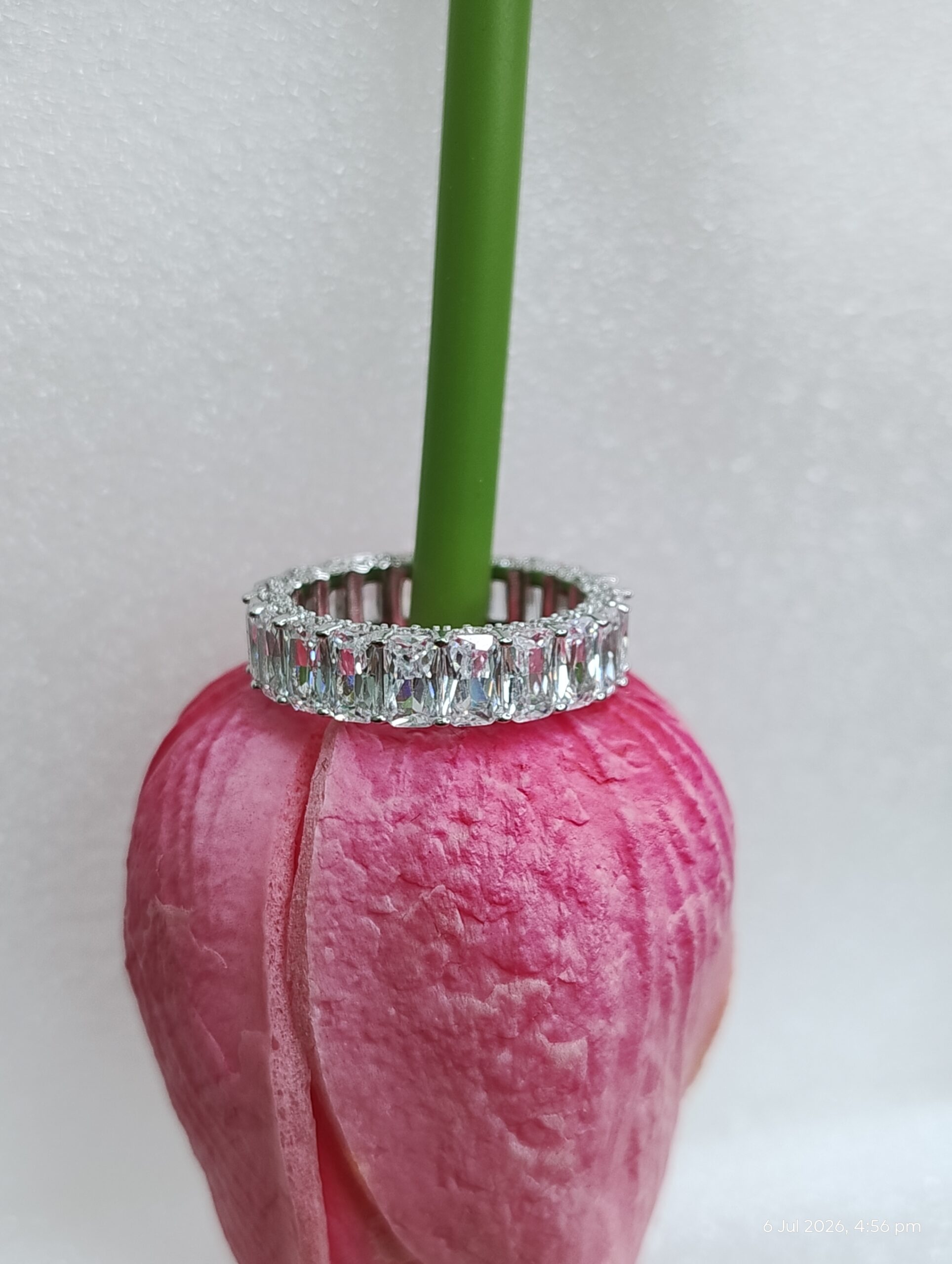 Radiant Baguette Eternity Band (size 6 ) - Image 2