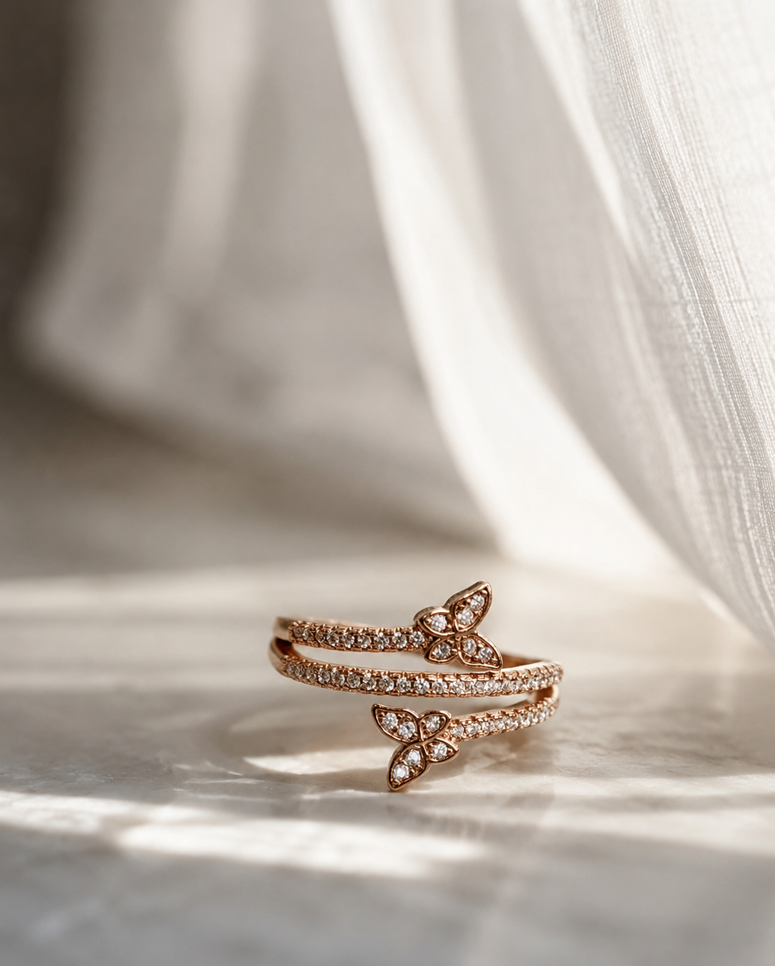 Enchanted Butterfly Wrap Ring (size 7.5 )