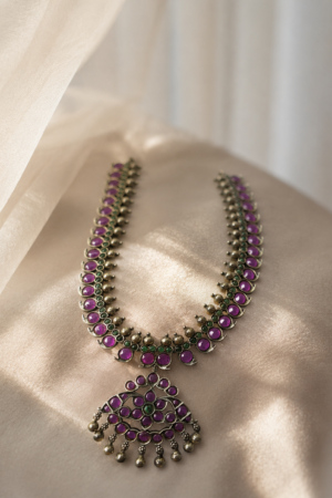 Heritage Ruby & Emerald Antique Pendant Necklace
