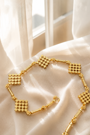 Golden Heritage Lattice Necklace