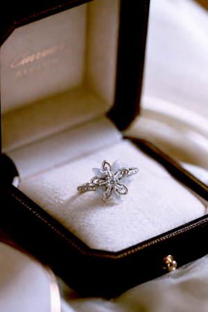 Celestial Blossom Floral Ring (size 5 )