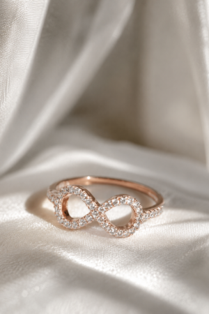 Eternal Infinity Sparkle Ring (size 6.5 )