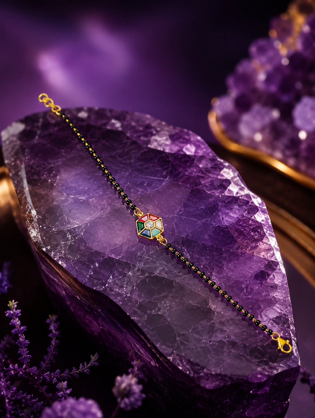 Navaratna Elegance Mangalsutra Bracelet