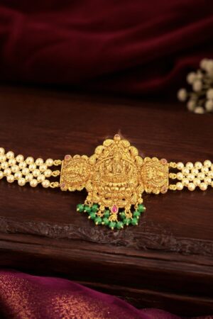 Divine Lakshmi Pearl Choker Necklace