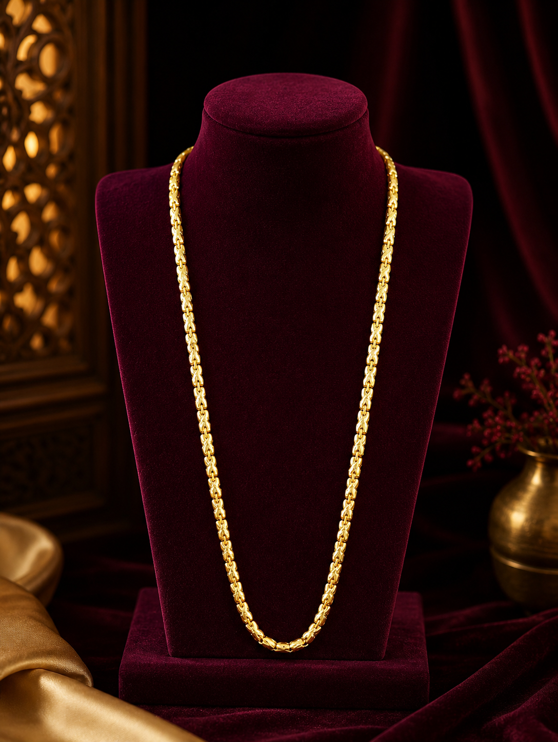 Royal Byzantine Weave Gold Chain