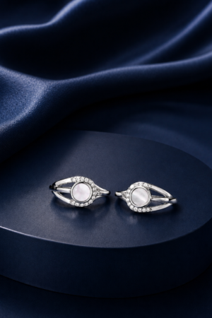 Celestial Pearl Halo Toe Ring