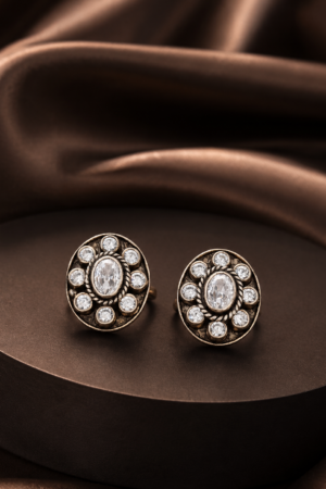 Vintage Oval Halo Toe Ring