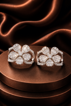 Radiant Blossom Crystal Toe Ring