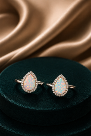 Aurora Opal Teardrop Toe Ring