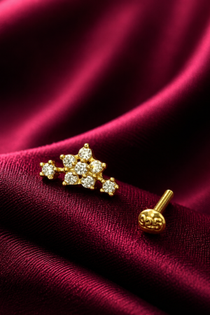Celestial Vine Crystal Nose Pin