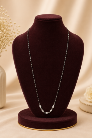 Eternal Grace Black Bead Mangalsutra Chain