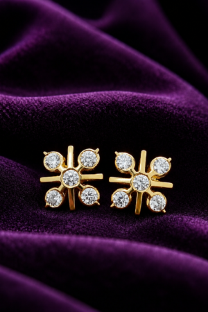 Radiant Starburst Solitaire Studs